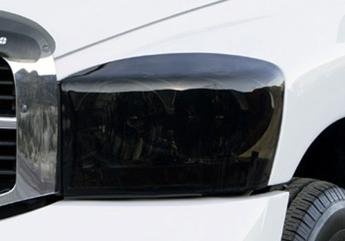 GTS Smoke Headlight Covers 02-05 Dodge Ram - Click Image to Close